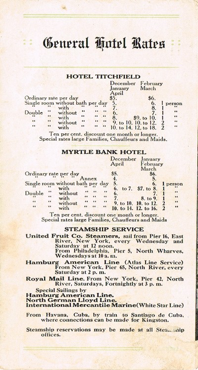 United Fruit Hotels 1912 6