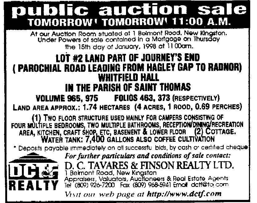 Kingston Gleaner 1998 01 14 p13