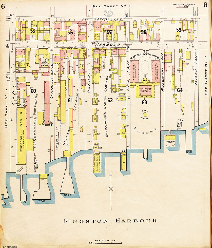 Myrtle Bank 1894 insurance plan