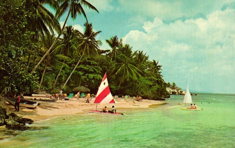 Plantation Inn Sunfish on beach