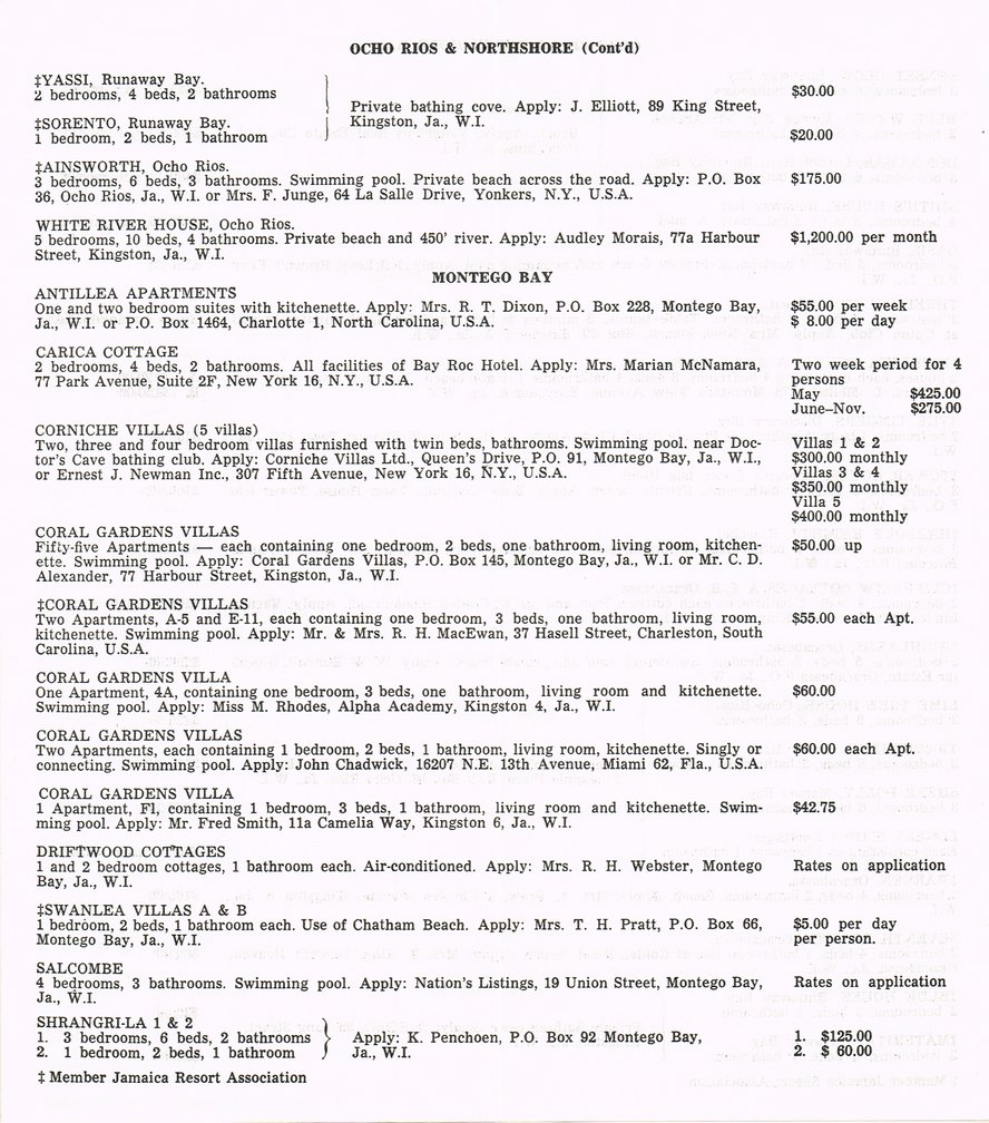 Hotel Summer Rates April 16 1962 14