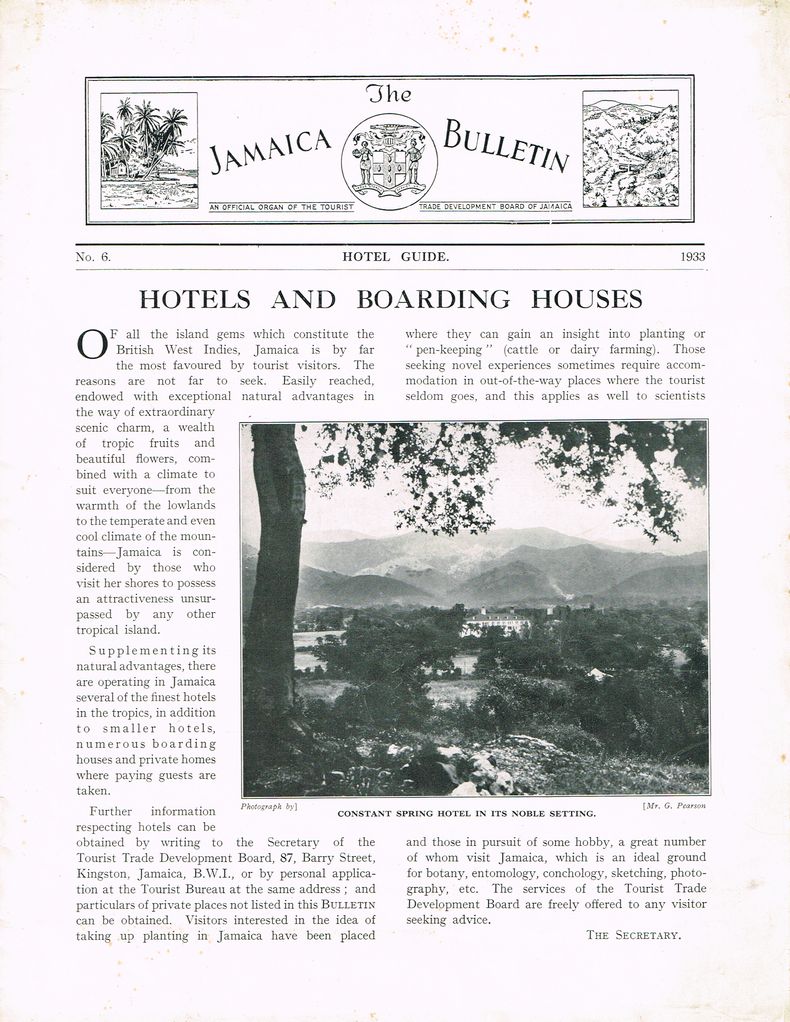 Jamaica Bulletin 1933 01