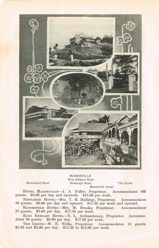 Jamaica Tourist Motor Guide 1908 p62