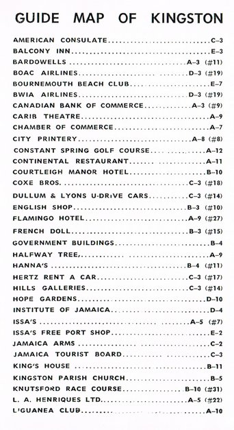 Key to Jamaica Mar 1960 50