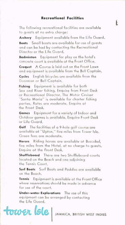 Tower Life At 1955 06